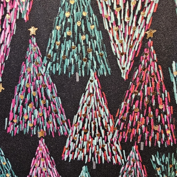 Dress Works Christms Holoday Shift Dress Women's Small 3/4 Sleeve Stretch NWT - Picture 9 of 16